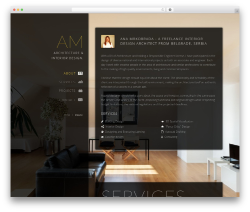 Selfless WordPress theme design - anamrkobrada.com
