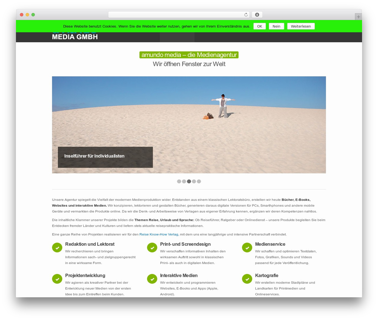 Sensation Responsive WordPress Theme WordPress theme - amundo-media.de