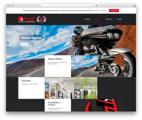 Slurp WordPress theme - adinolfipubblicita.com