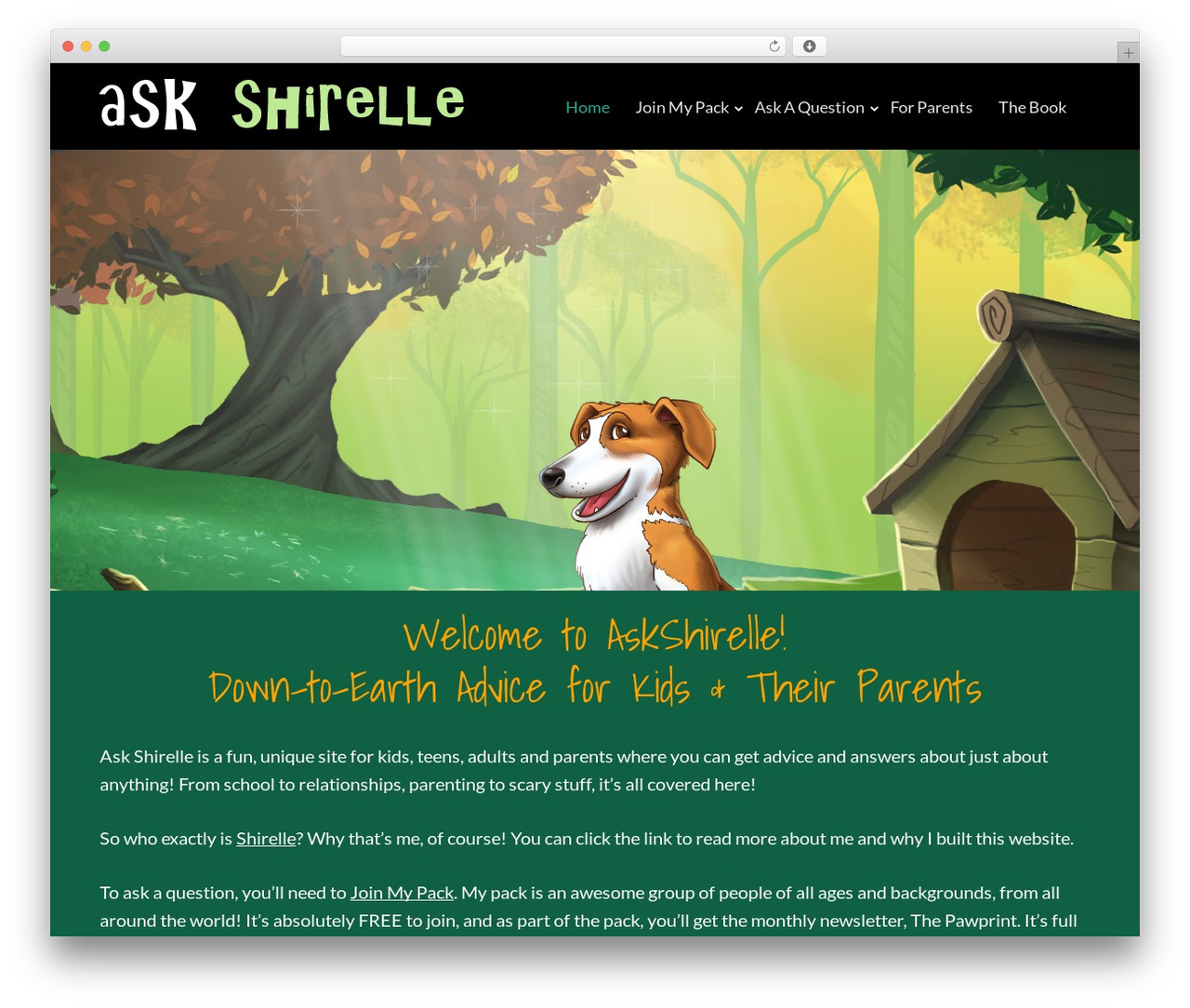 Squared WordPress theme - askshirelle.com