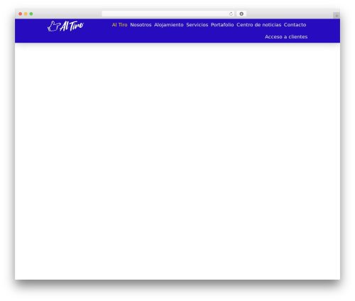 WordPress theme Hostix - altiro.mx