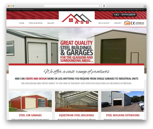 Wordpress Theme name WordPress theme - adaptablesteelbuildings.co.uk