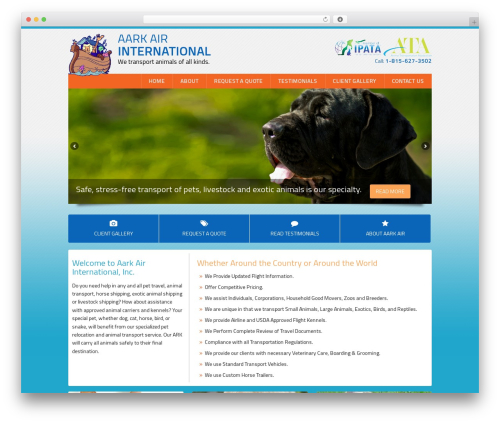 WordPress theme required+ Foundation - aarkair.com