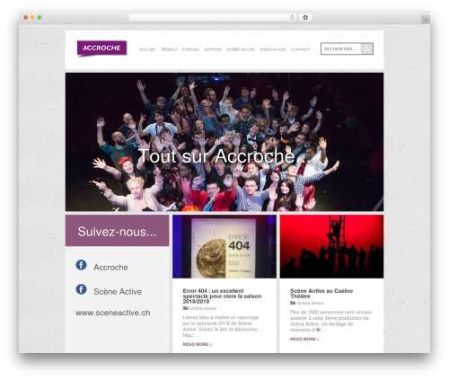WordPress website theme Wunder - accroche.ch