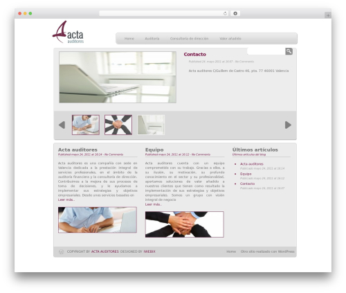 WP-Creativix WordPress theme - acta-auditores.com WP-Creativix WordPress theme - acta-auditores.com