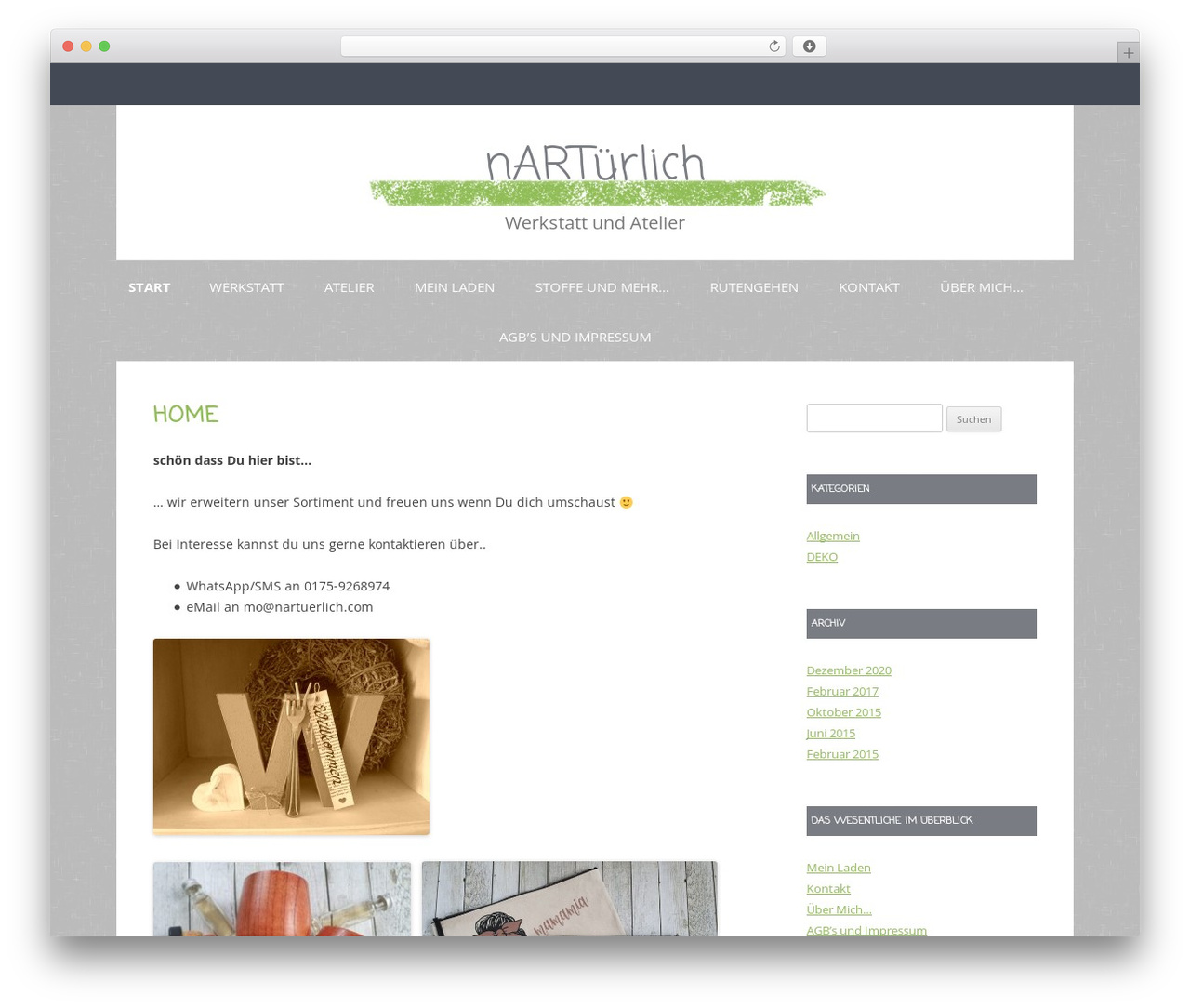 Gray Chalk WordPress theme - wp.nartuerlich.com