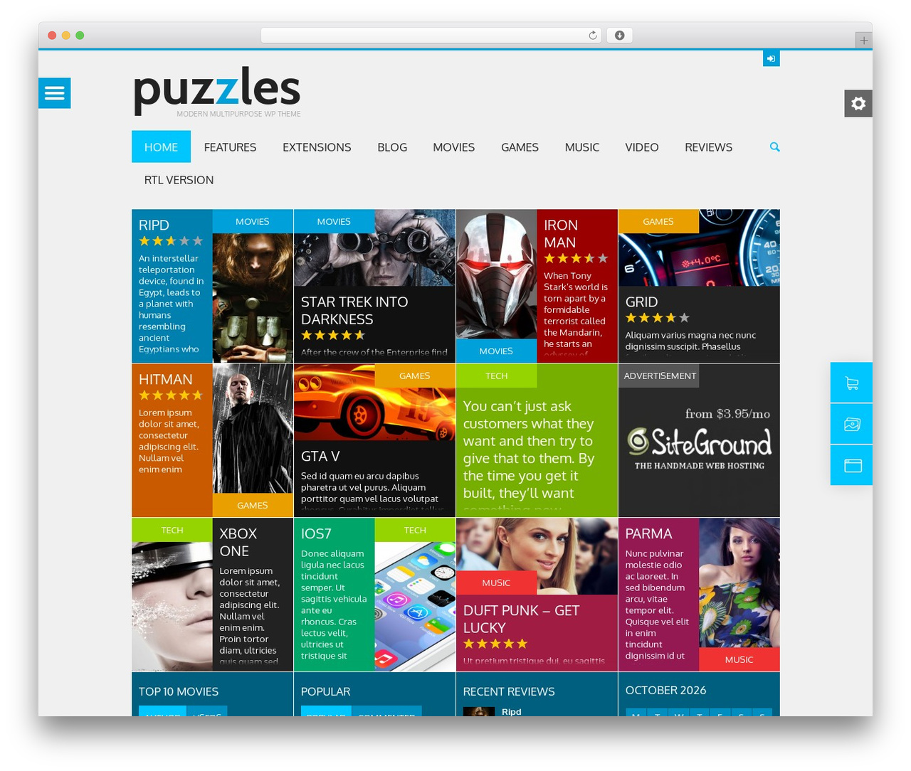 Puzzles WordPress theme - puzzles.themerex.net Puzzles WordPress theme - puzzles.themerex.net