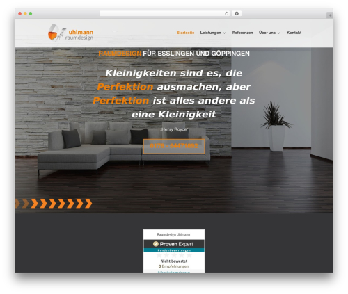 Theme WordPress Divi - raumdesign-uhlmann.de