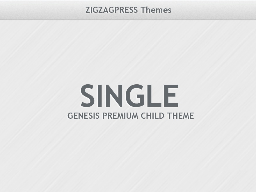 Theme WordPress Single by zigzagpress
