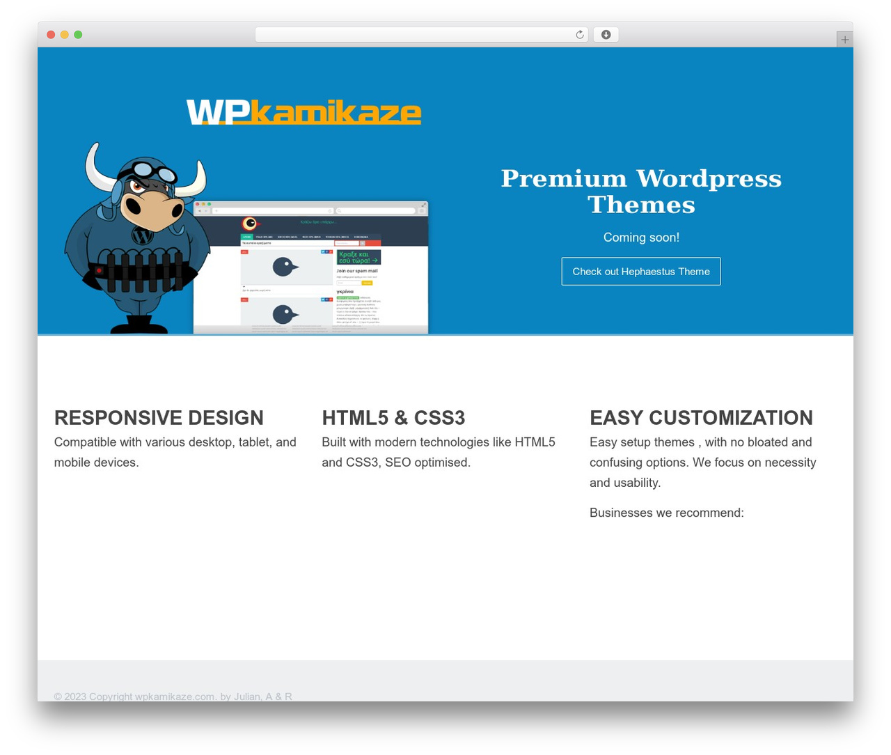 Theme WordPress Themeforest theme - wpkamikaze.com