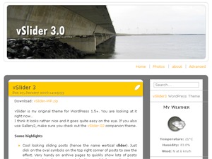 vSlider WordPress theme by Rui Pereira