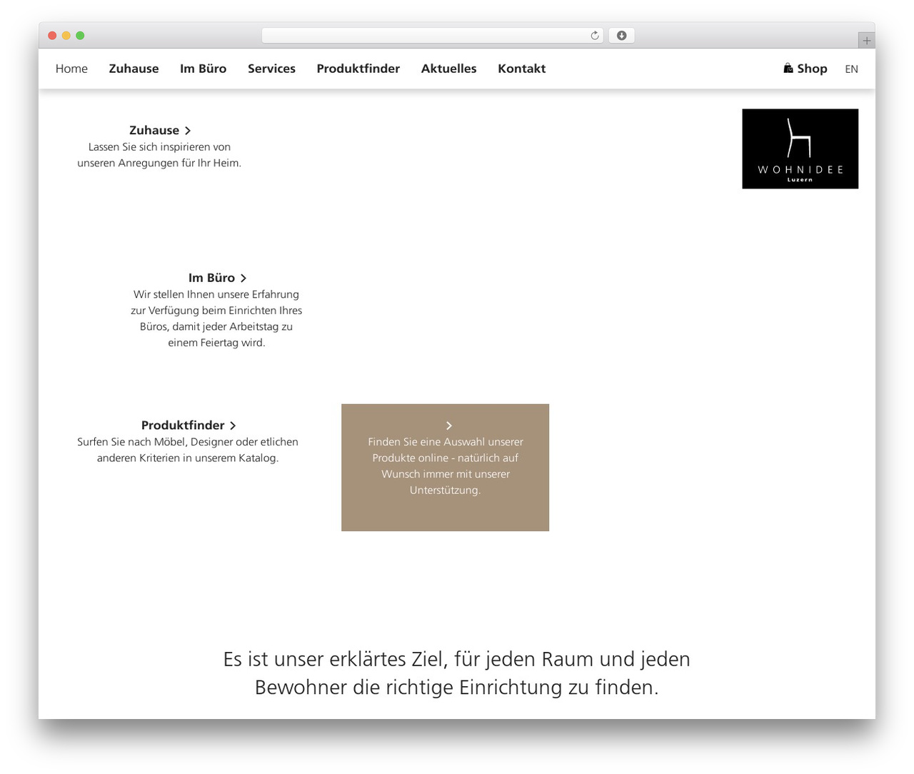 Wohnidee theme WordPress - wohnidee.ch