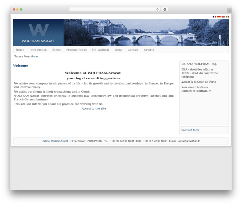 Wolfram theme WordPress - wolfram.fr