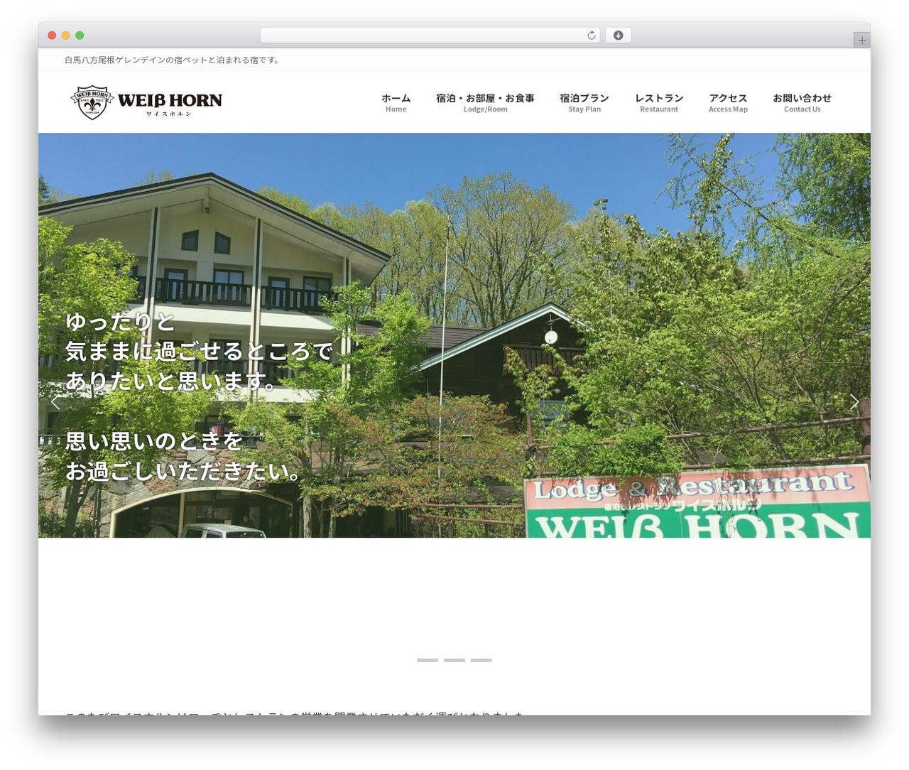 WordPress theme Lightning - weisshrn.com