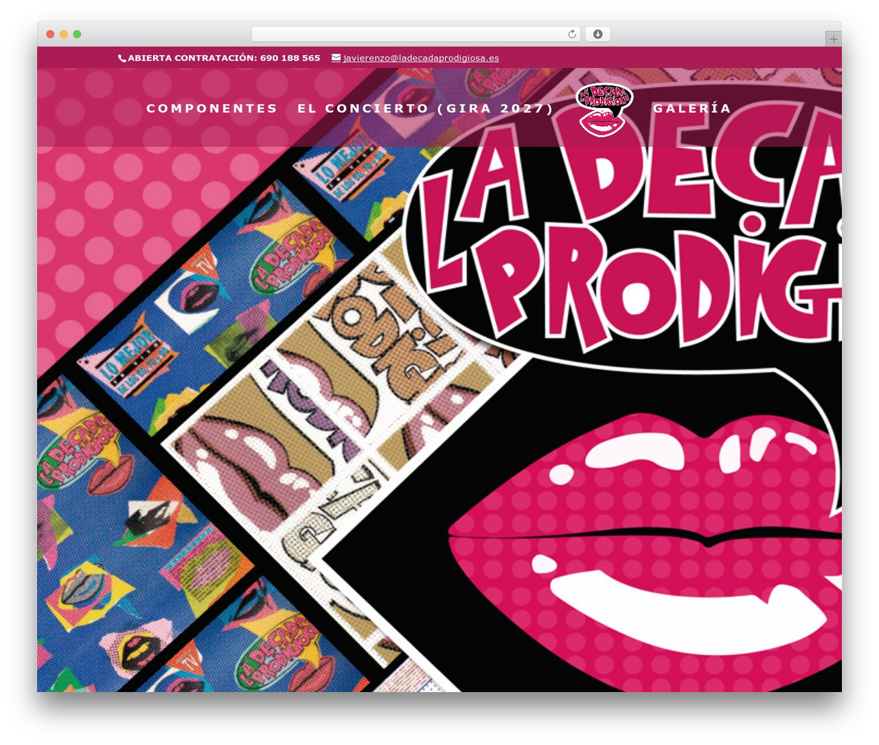 WordPress theme Divi - ladecadaprodigiosa.es