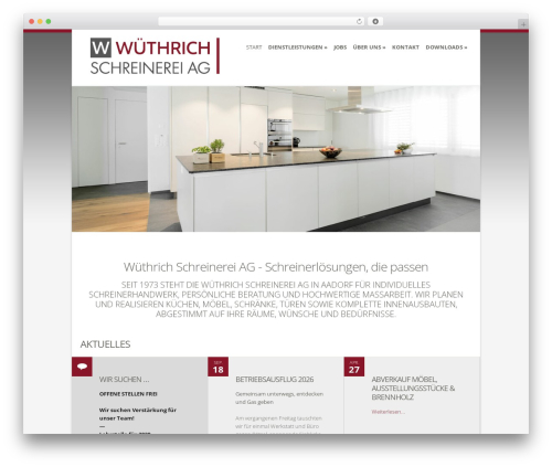 WordPress theme Flexible - wuethrich-schreinerei.ch