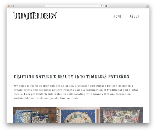 WordPress theme Gutenberg Starter WordPress Theme Premium - undaunted.design