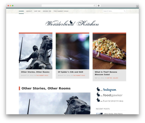 WordPress theme Marisa - wonderlandkitchen.com