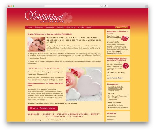 WordPress theme oriental - wohlfuehlzeit-attendorn.de