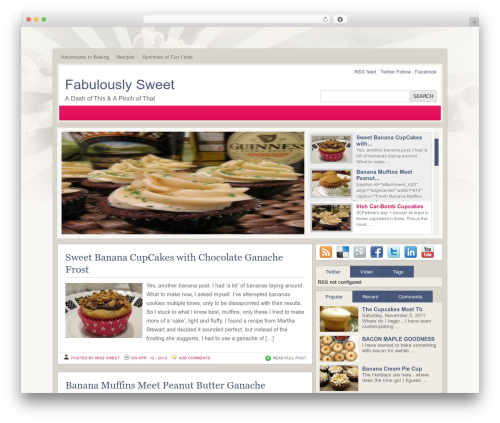 WordPress theme Quest - fabulouslysweet.com