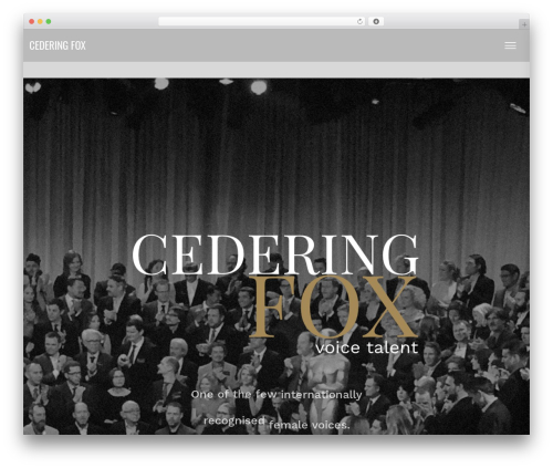 WordPress theme Speaker - cederingfox.com