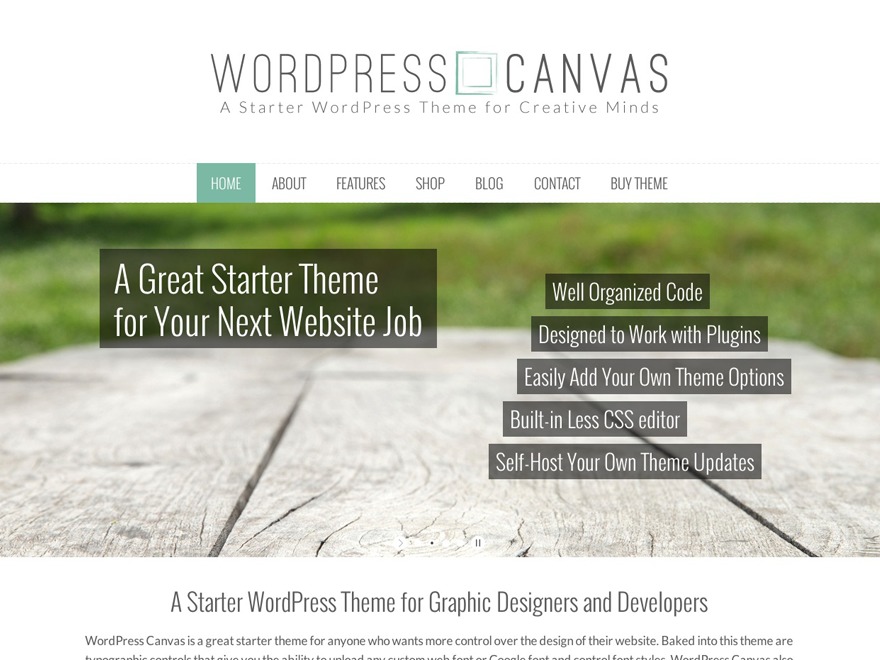 WordPress theme WordPress Canvas WordPress theme WordPress Canvas