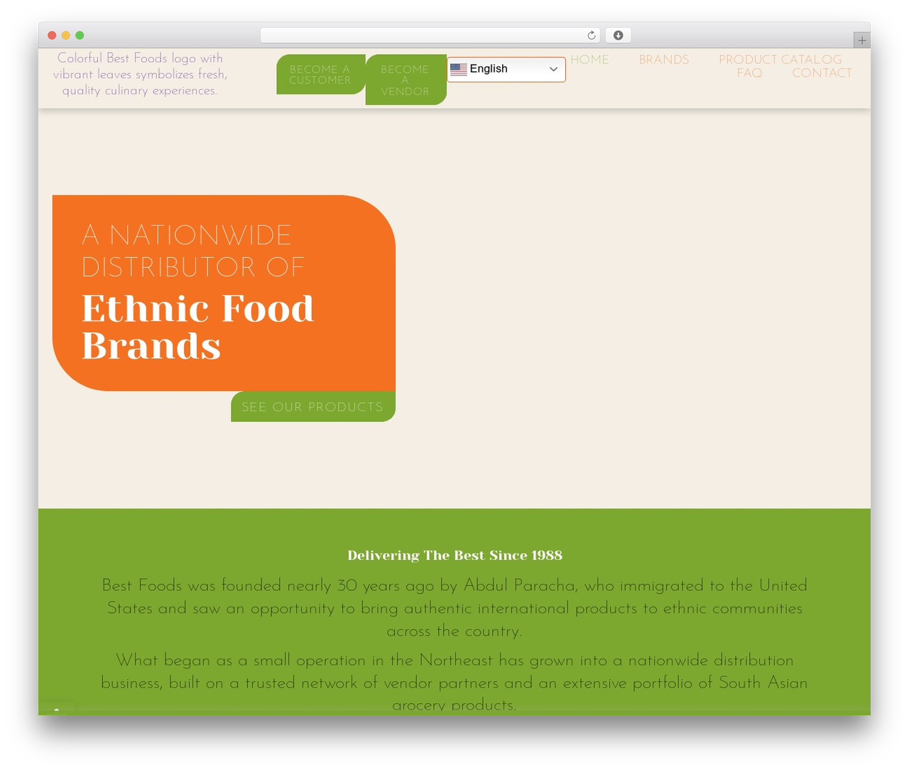 WordPress website theme Hello Elementor - bestfoods.store