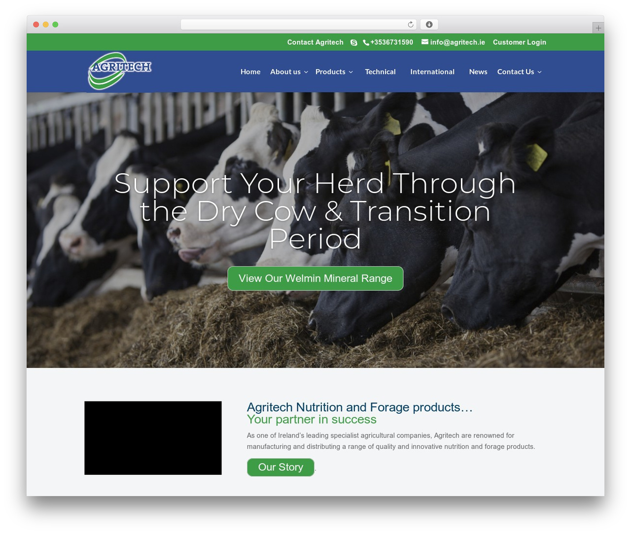 Agritech Theme best WordPress theme - agritech.ie