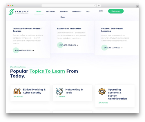 Edusion WordPress theme - skillfly.com