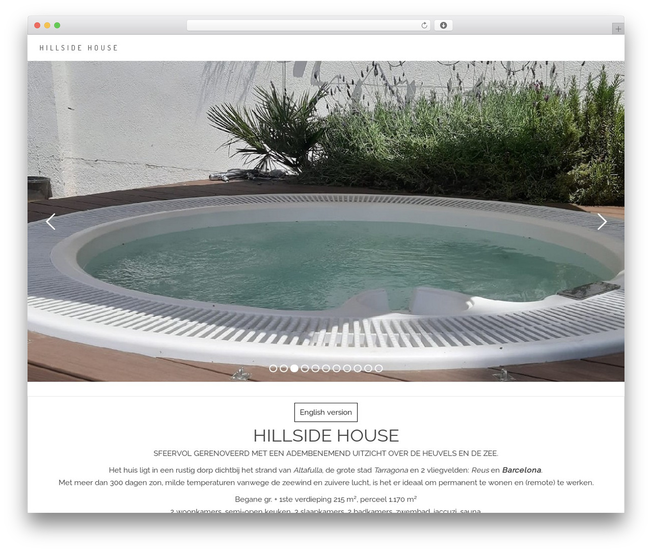 Exline WordPress theme - hillside.house
