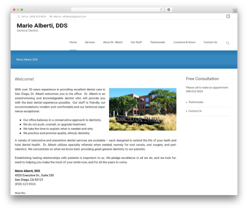 Plugnedit WordPress plugin - albdentist.com