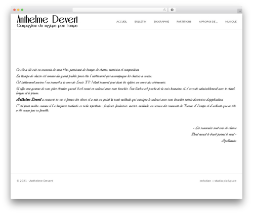 Mana WordPress theme - a-devert.com