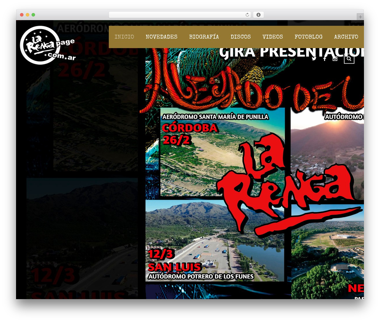 Muse WordPress theme - larengapage.com.ar