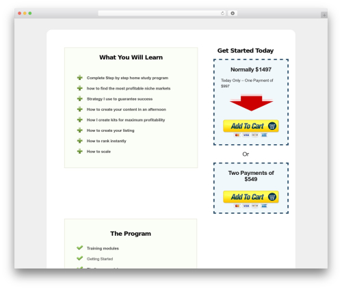 OptimizePress WordPress theme design - azonprofitsystem.com