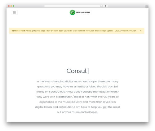 Rare WP theme - abdullahgeels.com