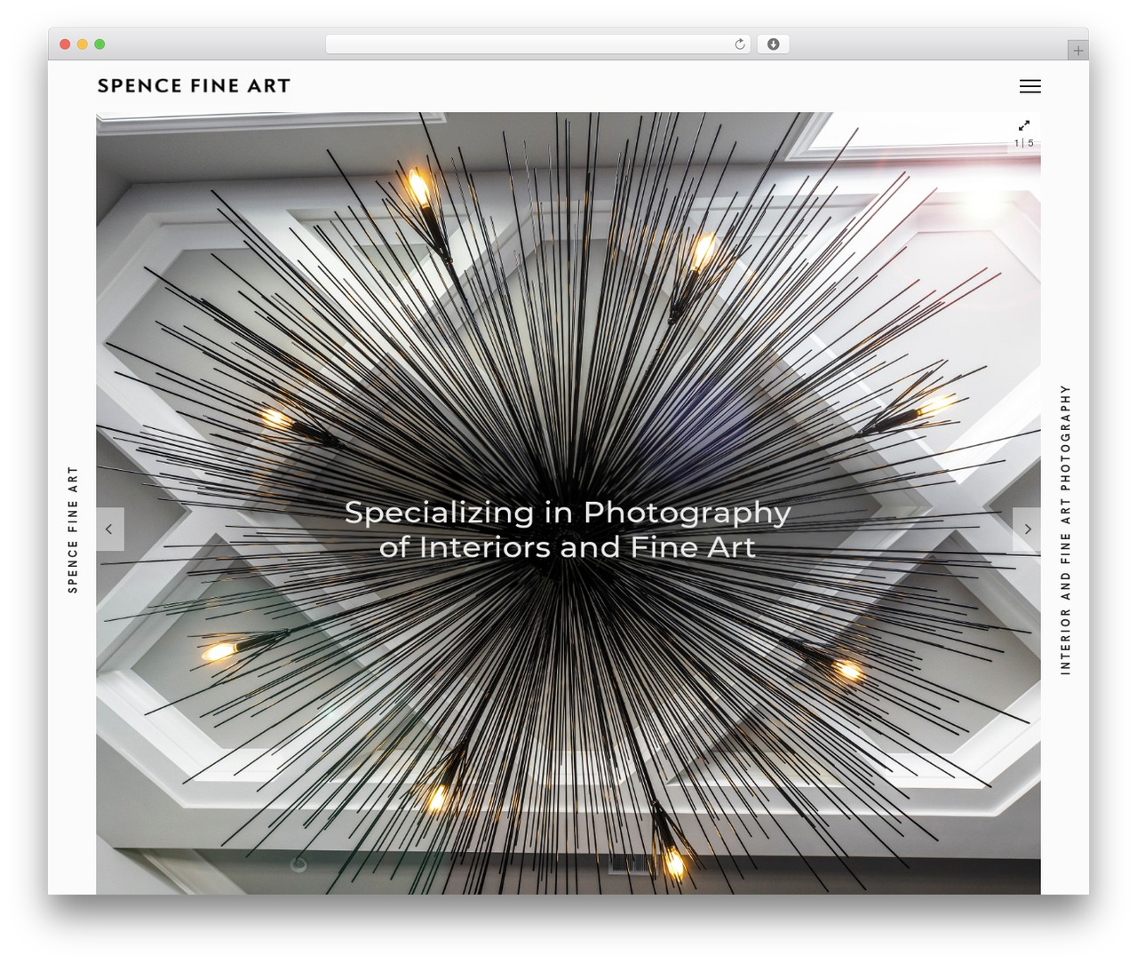 Spence theme WordPress - spencefineart.com