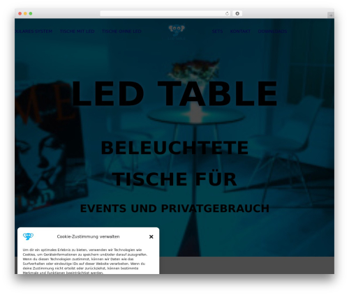 Uncode WordPress page theme - led-table.com