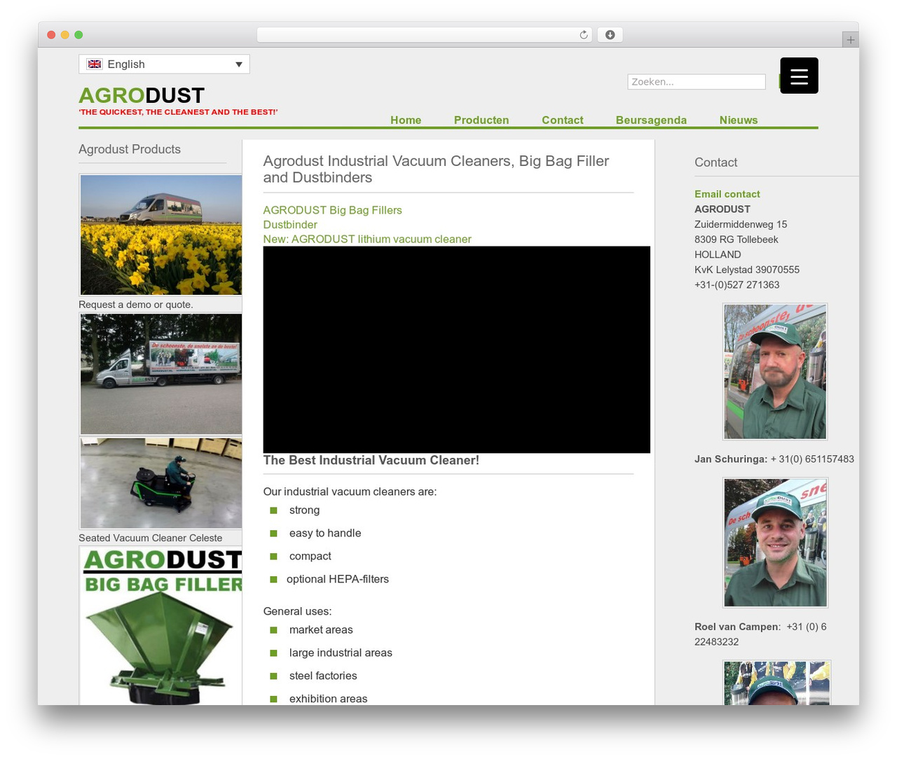 WordPress theme Agrodust - agrodust.nl