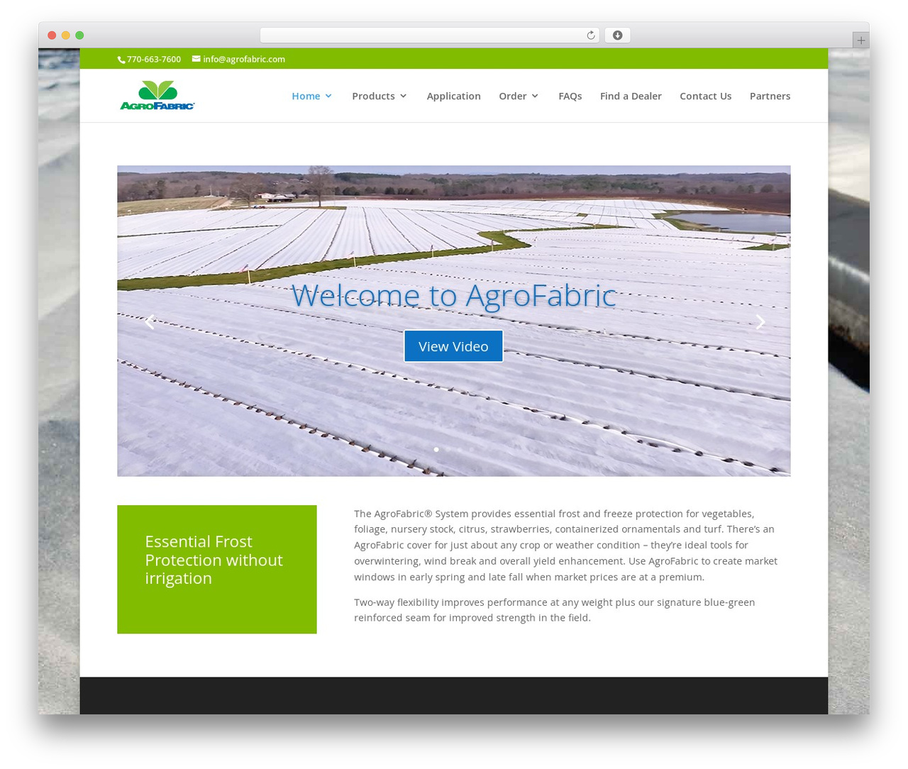WordPress theme Divi - agrofabric.com