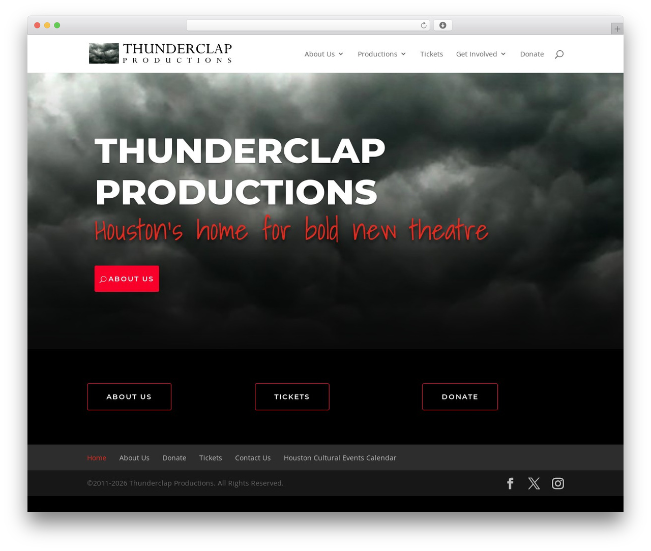 WordPress theme Divi - thunderclapproductions.com