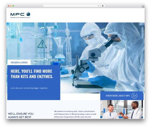 WordPress theme LabtechCO - gomolecular.pk
