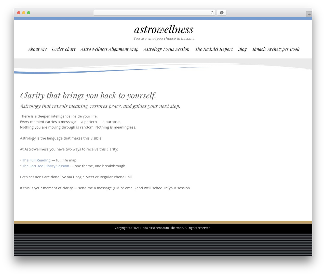 WordPress theme Longevity Pro - astrowellness.net