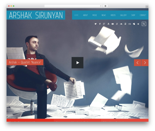 WordPress theme Muse - arshaksirunyan.com