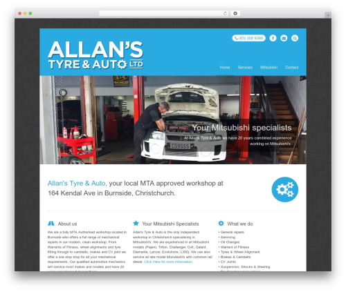 WordPress website theme Stack - allansauto.co.nz