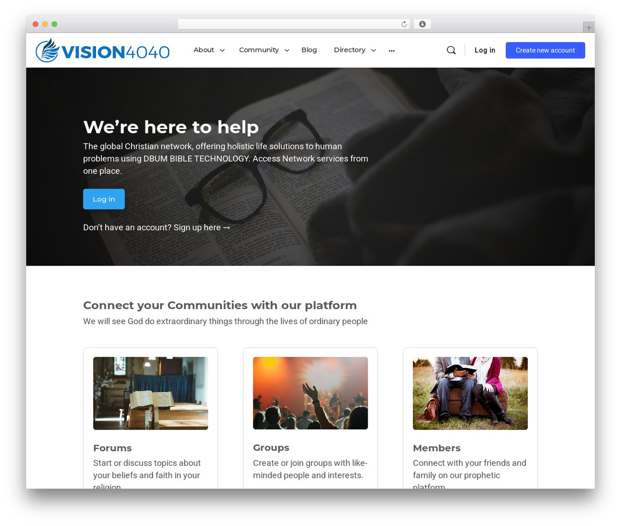 WP theme BuddyBoss Theme - vision4040.com