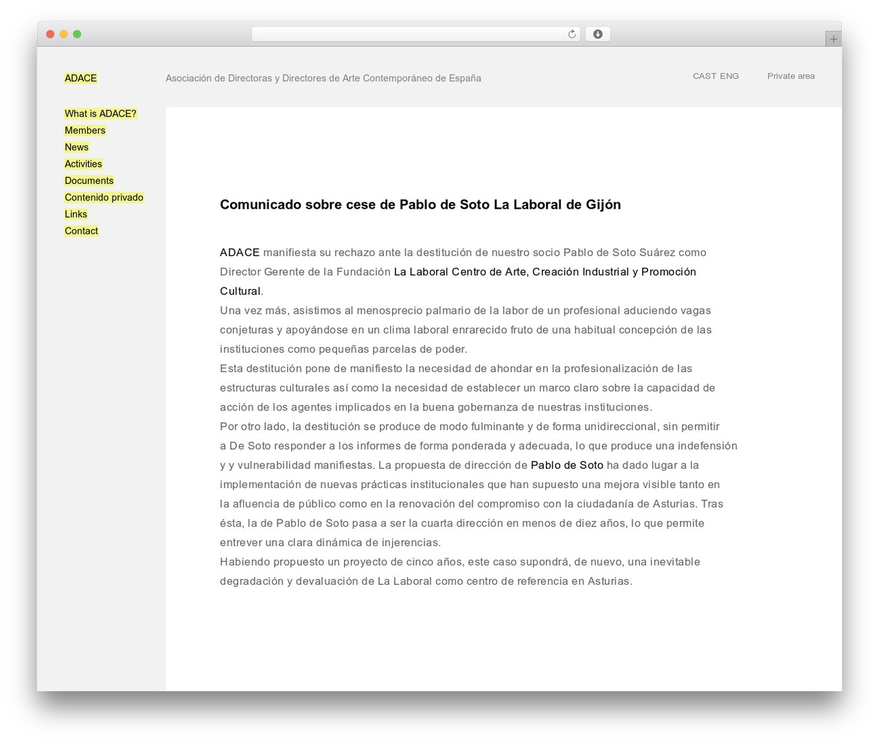Adace. WP theme - adace.es