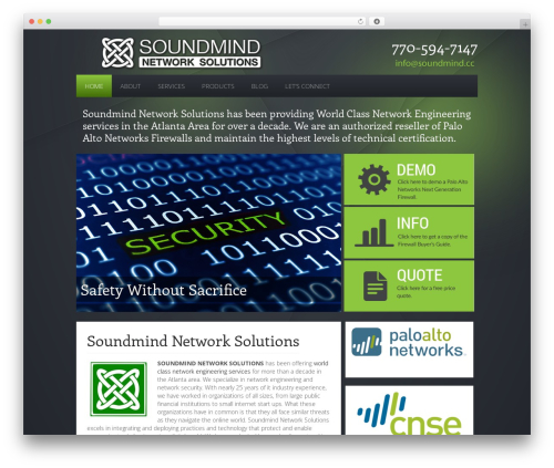 Avenue WordPress theme - atlantafirewalls.net