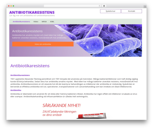 Bioglan Bootstrap Basic theme WordPress - antibiotikaresistens.se