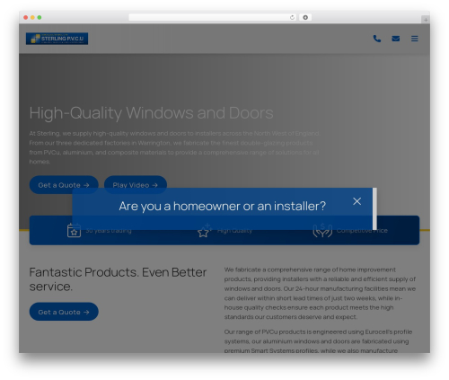 CleanBuild Pro WordPress theme - sterlingpvcu.co.uk