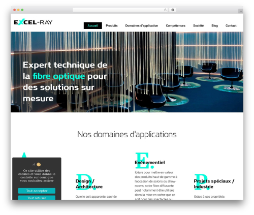 Excel Ray WordPress theme - excel-ray.com